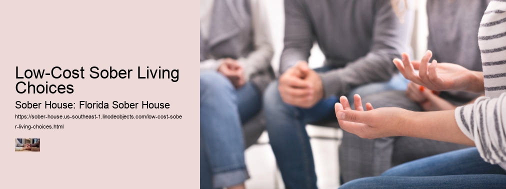 Low-Cost Sober Living Choices